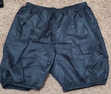 Body Wrappers Black Trash Bag Warm Up Shorts- Size Adult Small