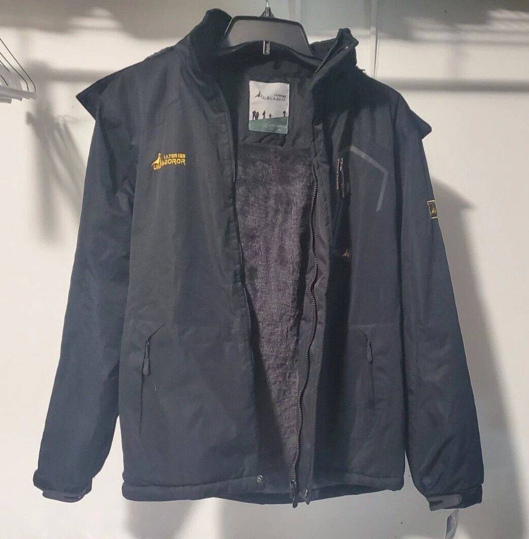 NWT V.A.TOR189 Mens Winter Fishing Outdoor Jacket Black Size XL $200 F189