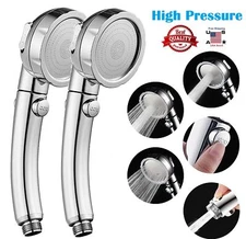 2× High Pressure 3 Mode Shower Head Handheld Water Saving Filtration Showerhead