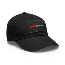 RARE! 2775 F1 Formula Design Best Dad Hat with Leather Patch