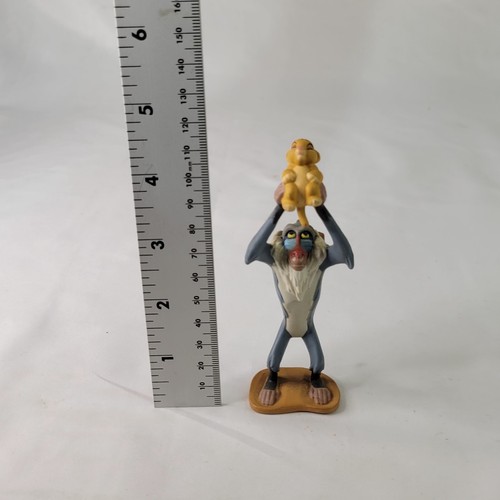 Genuine Disney Lion King RAFIKI With SIMBA Vintage Figure, Toy, Cake Topper - Picture 6 of 6