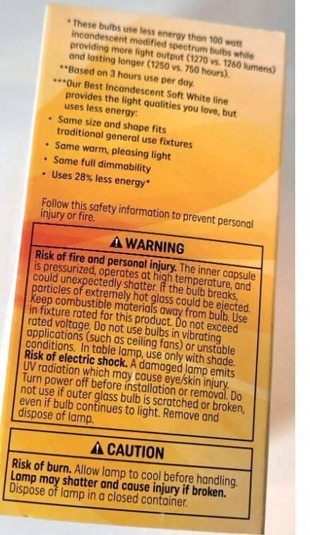 8 (2) Pack GE 100/72 Watt Soft White Inc@ndescent Light Bulbs NON LED FREE SHIP