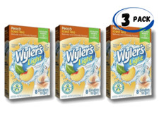 Wyler's Light Singles-To-Go Sugar Free Drink Mix Peach Iced Tea 3 packs