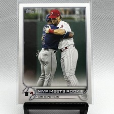 2022 Topps Series 2 MVP Meets Rookie #367 Bryce Harper Wander Franco