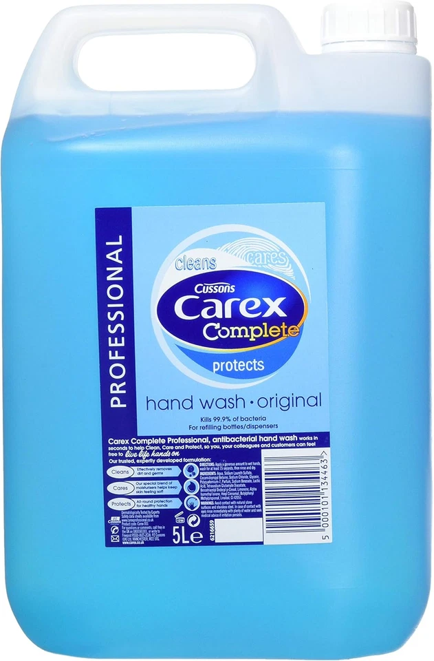 Carex Original Professional Antibacterial Hand Wash - Kills 99.9% of 5 Litre