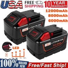 18V 12.0Ah Battery For Milwaukee for M18 8.0Ah Lithium High Capacity 48-11-1890
