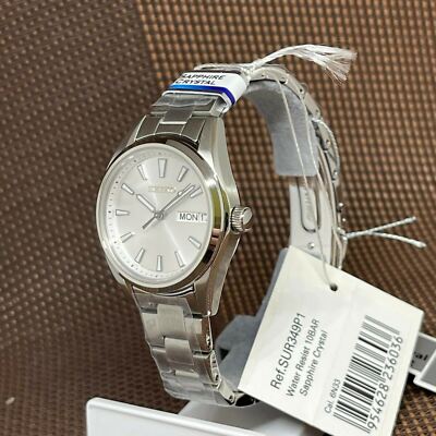 Seiko SUR349P1 Silver Analog Stainless Steel Quartz Sapphire Glass