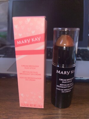 Mary Kay BRONZE & SHIMMER CREAM BRONZER DUO STICK .21 oz BNIB