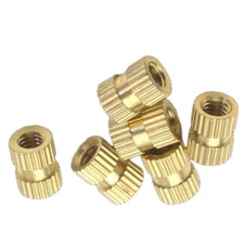 M5 Brass Thread Inserts Nuts Copper injection Plastic Knurl Nut Various Sizes