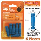 POSI-TAP 16-18  AWG WIRE CONNECTORS, REUSABLE, NO CRIMPING - 6 PK