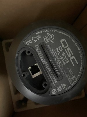 QSC NL-P4-BK Q-SYS Netzwerk Pendelleuchte Lautsprecher UVP:650£