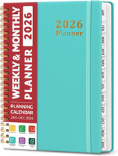 2026 Planner, Weekly and Monthly Calendar Planner, January 2026 - December 2026,