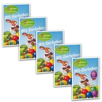 Heitmann 5Er Pack Oster Iris Eier Farbe Gelb Orange Rot GrüN Blau Lila Neu