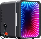Bamoyobu Mini Fridge 6 Cans Small Refrigerator Dimmable Led Door Portable