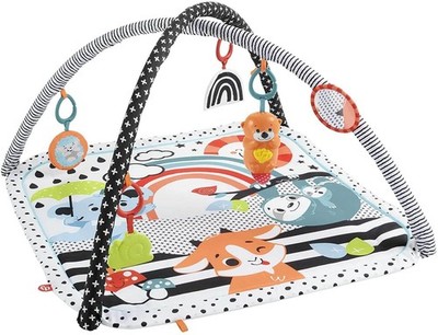 Fisher-Price 3-in-1 Musik, Leuchten und Wachsen Weich Baby Spielen Gym Aktivität Matte