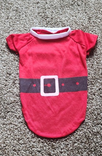 Dog & Cat Santa Claus Costume Chritsmas Size Medium Look at the sizes photos