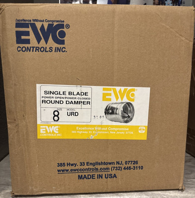 Single Blade Round Damper 8 URD Power Open/Power Closed