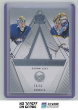 2023-24 Upper Deck The Cup Trilaterals Jersey Rookie Devon Levi /33 #TL-DL
