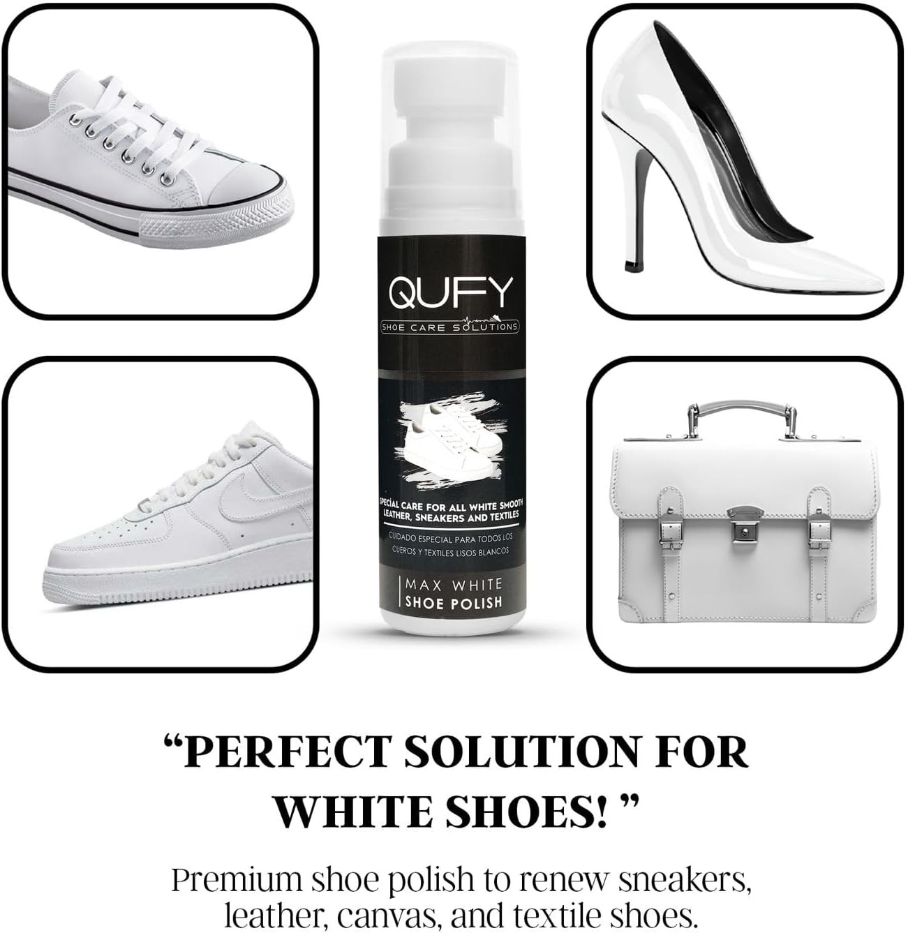 Max White Shoe Polish 'Sneaker Whitener for Shoes ' Canvas Leather and Textiles