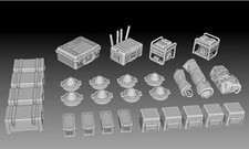 3D Printed 1/72 Tank On-board electronic equipment Unpainted Model Kit-