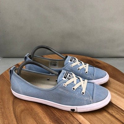 Converse All Star Ballet Lace Sneakers Womens Size Blue