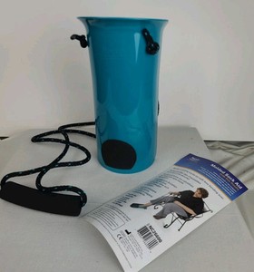 Molded Sock Aid with Soft Grip Foam Handle Braided Cord Sock Helper teal black