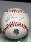 Ken Griffey Jr Autographed Game Used Baseball W/sticker COA And Case Mariners