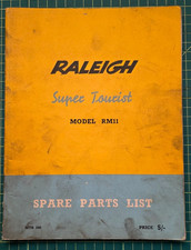 Raleigh RM11 Super Tourist Spare Parts List Vintage