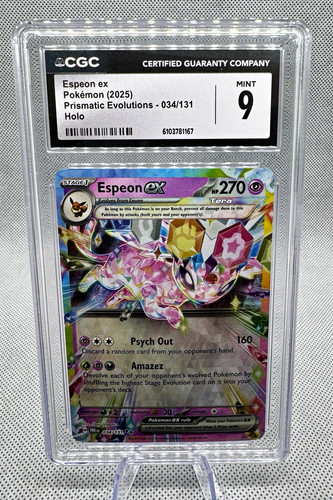 Espeon ex graded CGC 9 for sale on eBay