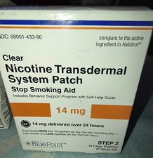 LOT of 84 Nicotine Patches 6 Boxes 14mg Transdermal System Step 2 EXP 2026/09