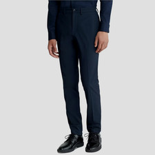 Calvin Klein Mens Slim Fit Dress Pants, Navy, W31 X L32