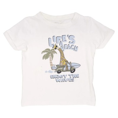 Basic Needs by Name It, T-shirt, Größe: 98, Weiß/Mehrfarbig #q2f