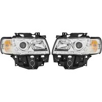 Scheinwerfer Passend FüR Set VW T4 Baujahr 1996-2003 Klarglas/Chrom