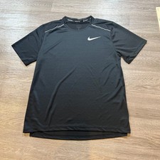 Nike Running Dri-FIT Shirt Mens Medium Black Short Sleeve Performance Tee NWOT