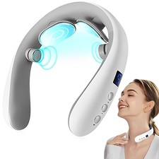 Neck Massager with Heat, Electric Pulse Neck Massager for Pain Relief, Wirele...