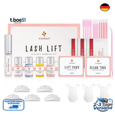 ICONSIGN Wimpernlifting Set Starter Kit Wimpernwelle Wimpernlaminierung Party