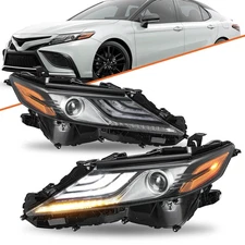 Headlights Headlamp Assembly For 2021-2023 Toyota Camry XSE Full LED Left+Right 