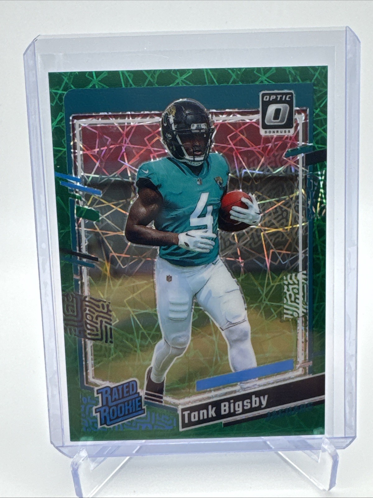 TANK BIGSBY #252 2023 PANINI OPTIC JAGUARS ROOKIE RC GREEN VELOCITY
