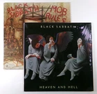 Lot of 2 Black Sabbath Vinyl LPs Heaven and Hell (1980) + Mob Rules (1981)