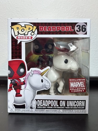 Funko POP Rides Marvel Deadpool On Unicorn #36 Amazon Exclusive Collector Corps