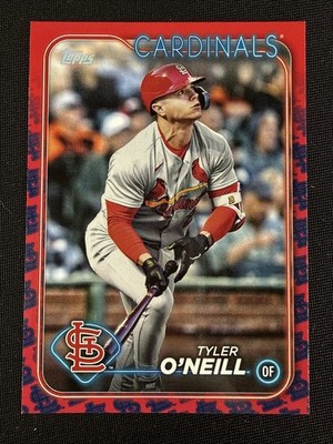 Tyler O'Neill 2024 Topps Series 1 Cardinals Team Logo Border SSP #169