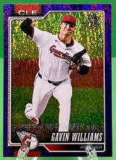 2026 Topps Celebration Series 1 Gavin Williams Purple Holo Foil /250