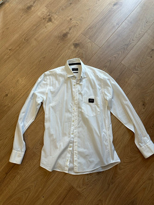 Paul & Shark Klassisches Herrenhemd Shark Fit weiß Langarm Kragen Gr. 40