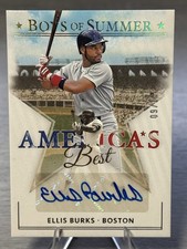 ⚾️ELLIS BURKS 2024 Panini Boys of Summer America's Best SSP Auto /10 #RED SOX!⚾️