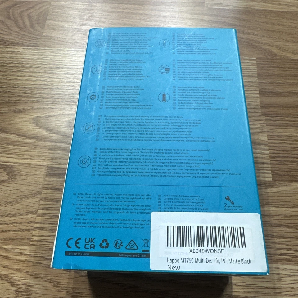 Rapoo MT760L Multi-Mode Wireless Mouse – 11 Buttons, 4 000 DPI, 90-Day Battery - Image 3 of 4