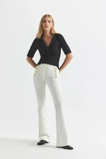 $385 Derek Lam 10 Crosby Robertson Flare Trousers | Soft White | 00