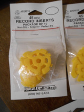 Bags Unlimited ARI4510 7 Inch 45 RPM Record Inserts 40 Pack Yellow New Vinyl