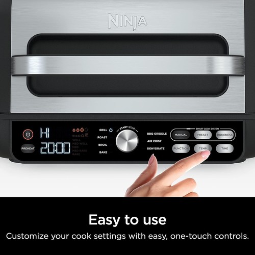 Ninja IG651 Foodi Smart XL Pro 7-in-1 Indoor Grill/Griddle Combo - Picture 8 of 11