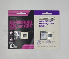 Infinitive High Performance Mobile micro SDHC Memory Card, 16GB. PACK OF 2