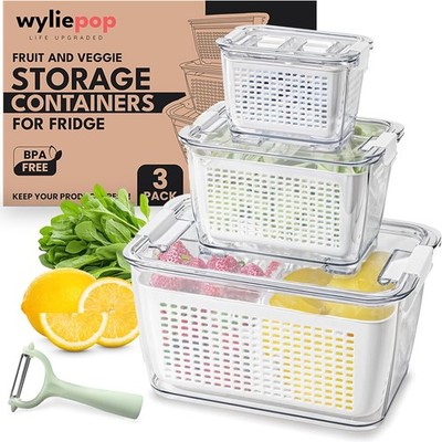 High-end fruit storage box (with vegetable peeler)